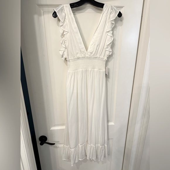 NWT BP ruffle trim midi dress - Picture 4 of 10